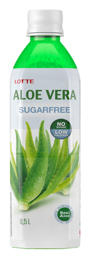 Lotte Aloe Vera Sugarfree 500ml