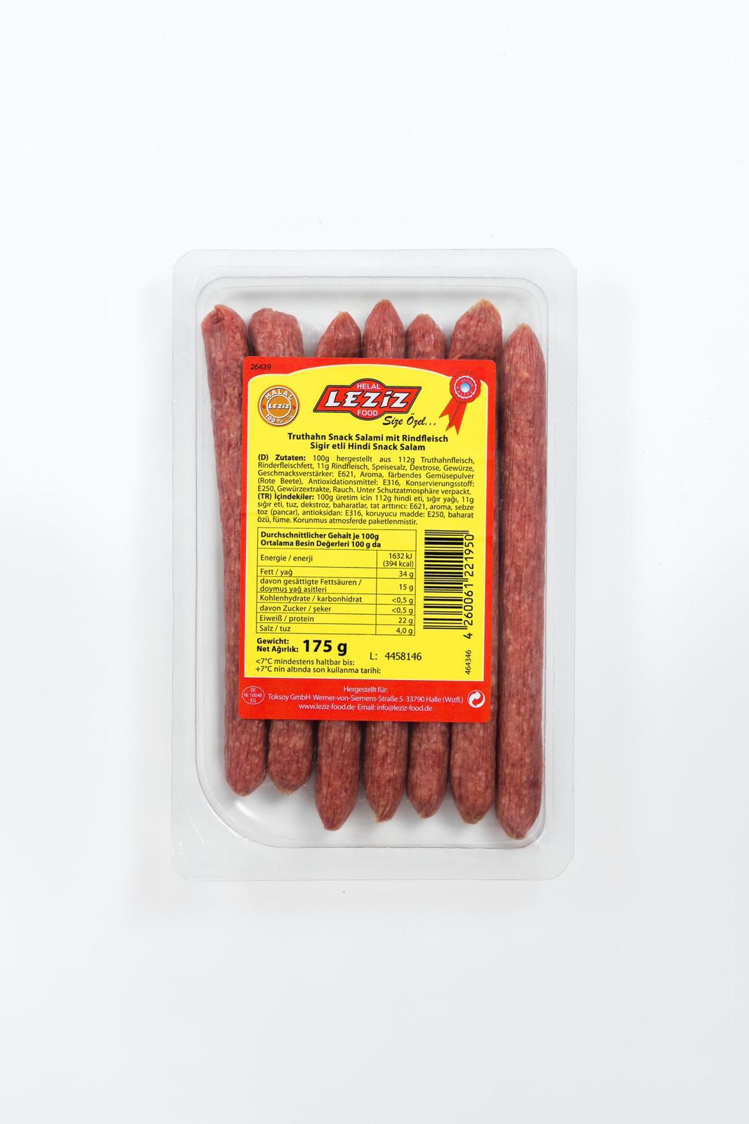 Leziz Snack Putensalami 150g