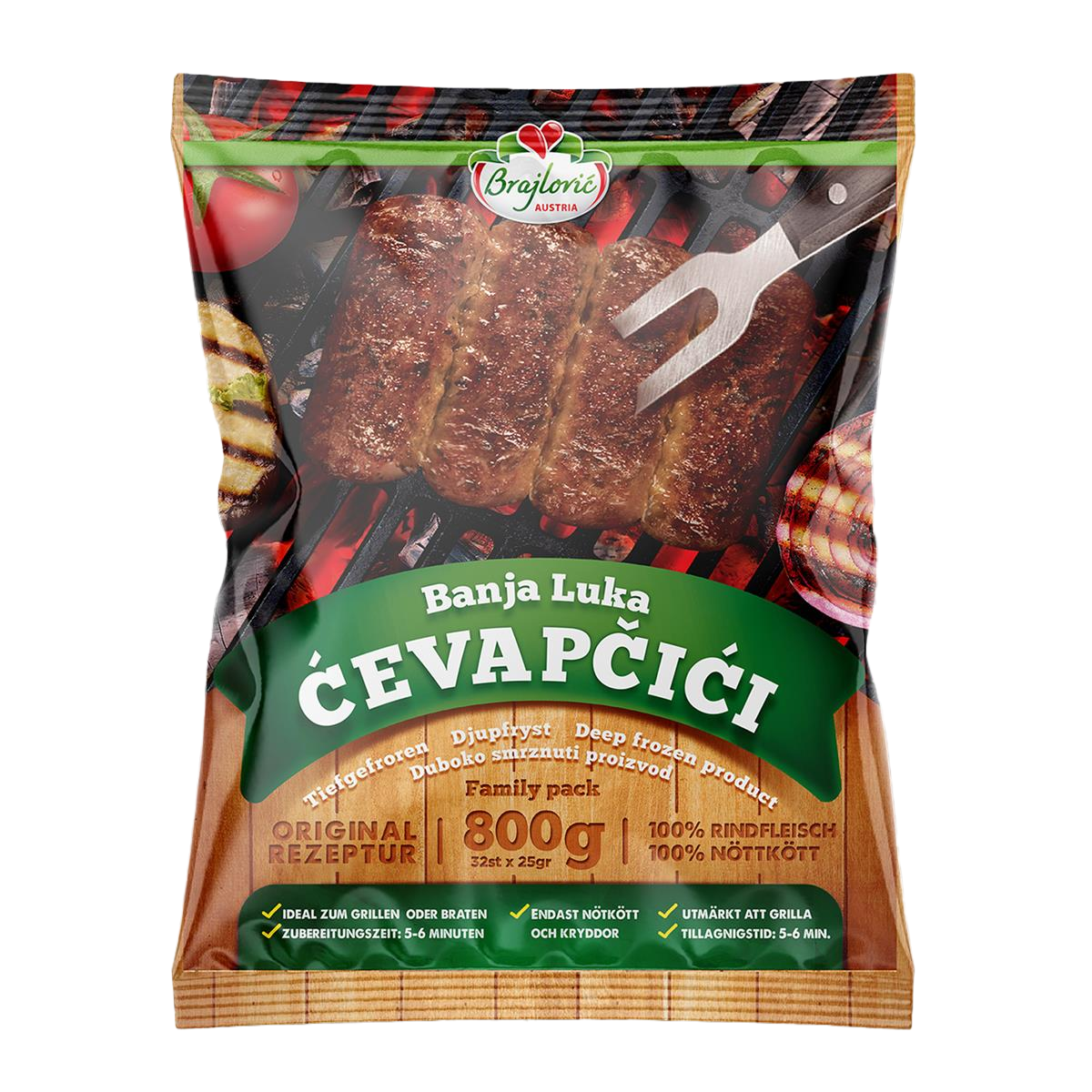 Brajlovic Banja Luka Cevapcici 800g