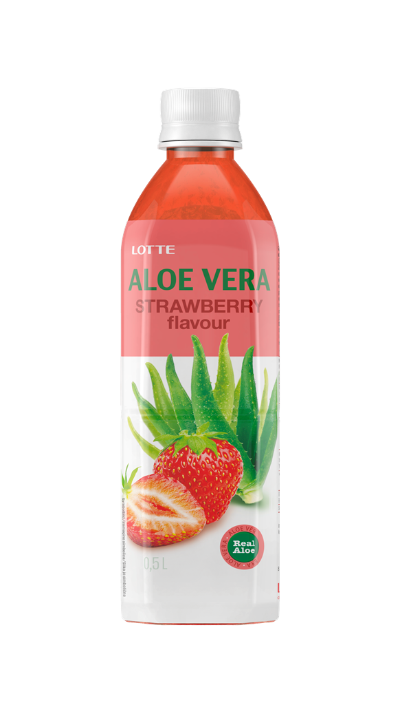 Lotte Aloe Vera Strawberry Flavour 500ml